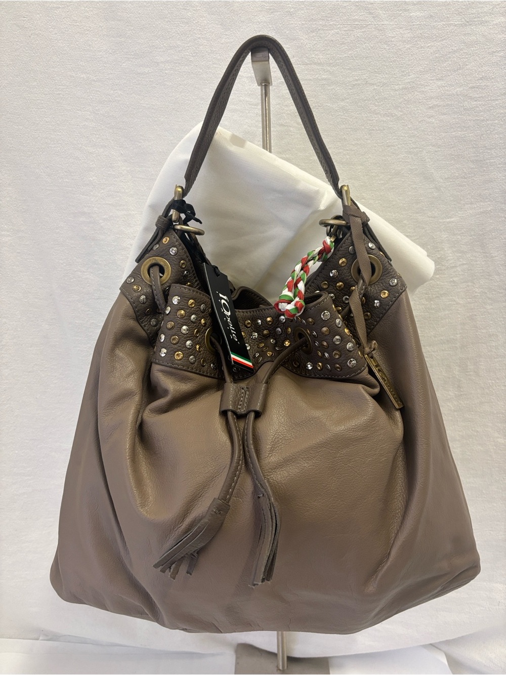 IO Pelle Studded Leather Purse
